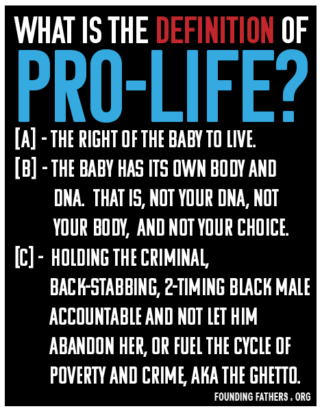 Q: What is the definition of Pro-Life?