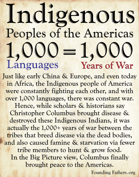 Indigenous People of America - 1,000 Languages = 1,000 Years of War