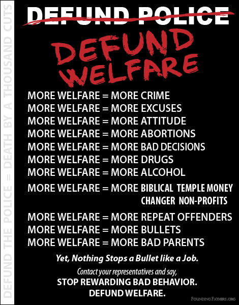 Defund the Police? Or, Defund Welfare?