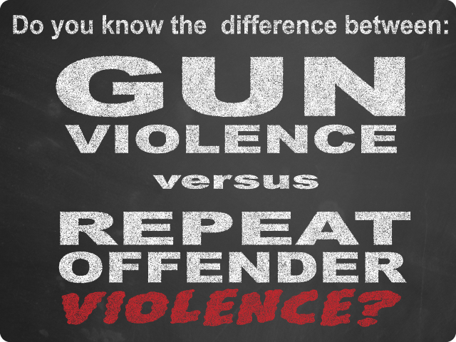 Do you know the difference between Gun Violence versus Repeat Offender Violence?