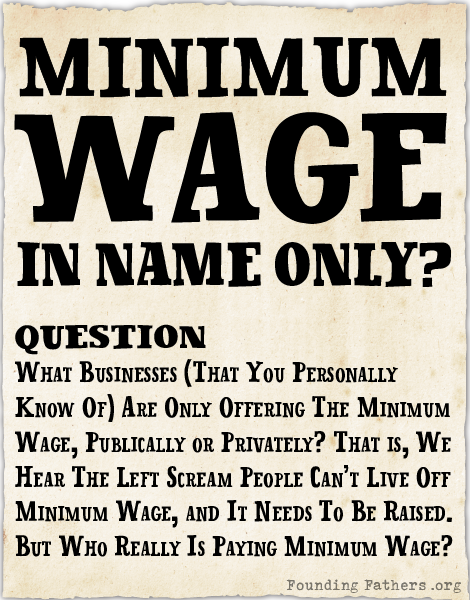 Minimum Wage - In Name Only?