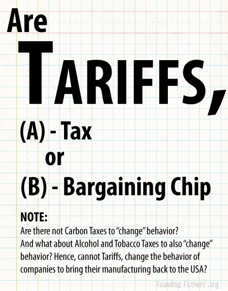 Tariffs: Tax or Bargaining Chip?