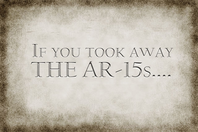 If You Took Away THE AR-15s....