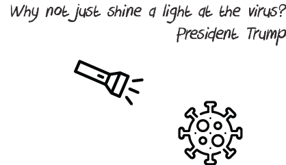 Why not shine a light at the virus? - Trump