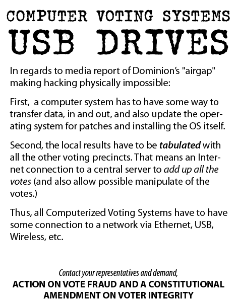 Computer Voting Systems - USB Drives