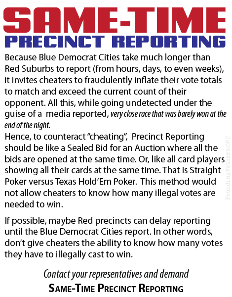 Same-Time Precinct Reporting