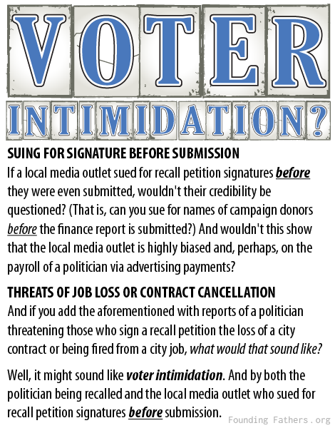 Voter Intimidation?