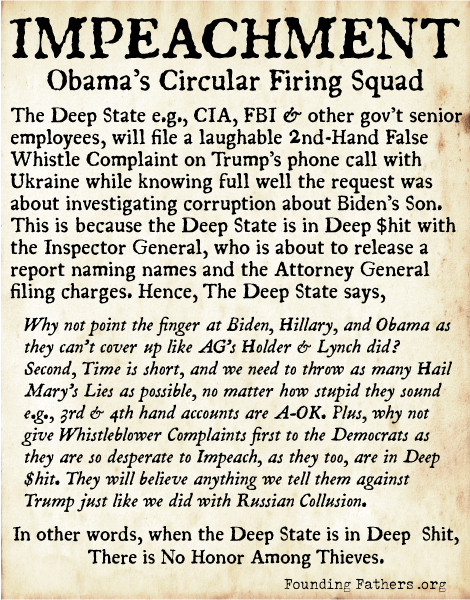 IMPEACHMENT: Obama's Circular Firing Squad