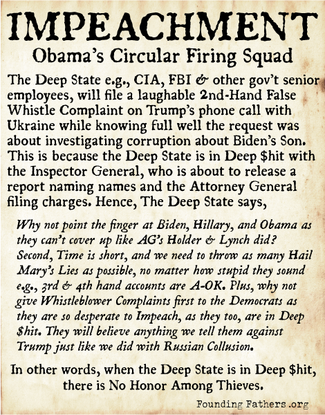 IMPEACHMENT: Obama's Circular Firing Squad