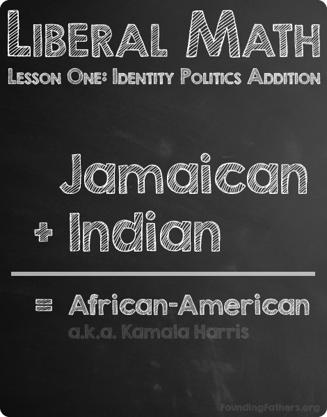 Liberal Math: Identity Politics Addition - Jamaican + Indian  = African-American