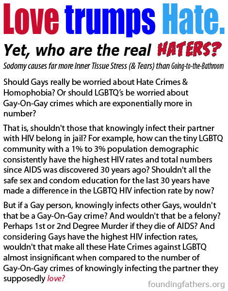 Love trumps hate. Yet, who are the real Haters?