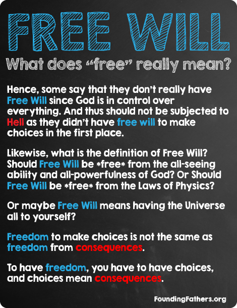 FREE WILL - What does "free" really mean?