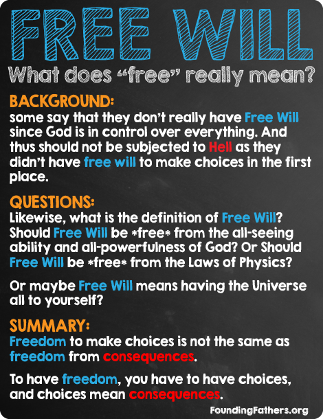FREE WILL - What does "free" really mean?