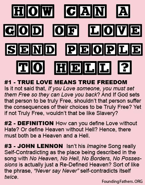 How can a God of Love send people to Hell?