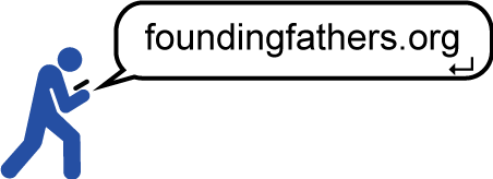 Left Leaning Person looking up FoundingFathers.ORG on SmartPhone